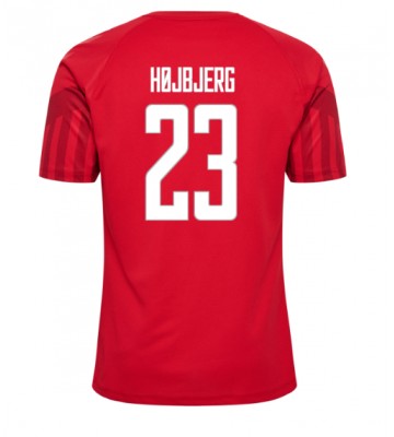 Danmark Pierre-Emile Hojbjerg #23 Hjemmebanetrøje VM 2022 Kort ærmer